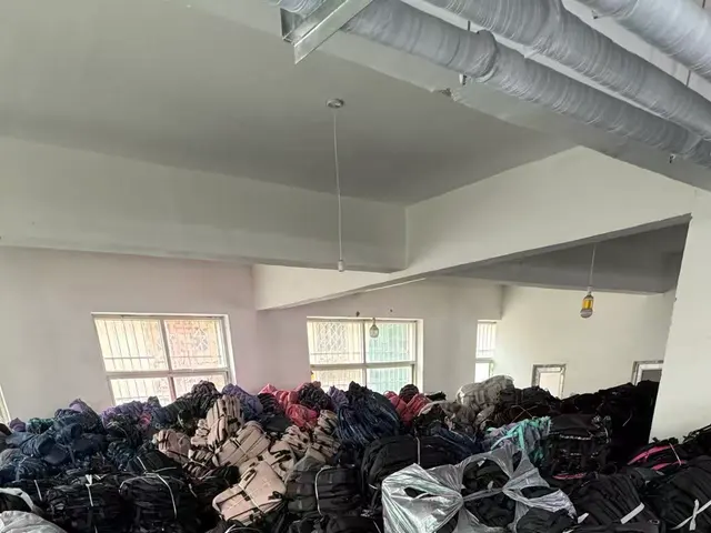 Individually packed finished backpacks