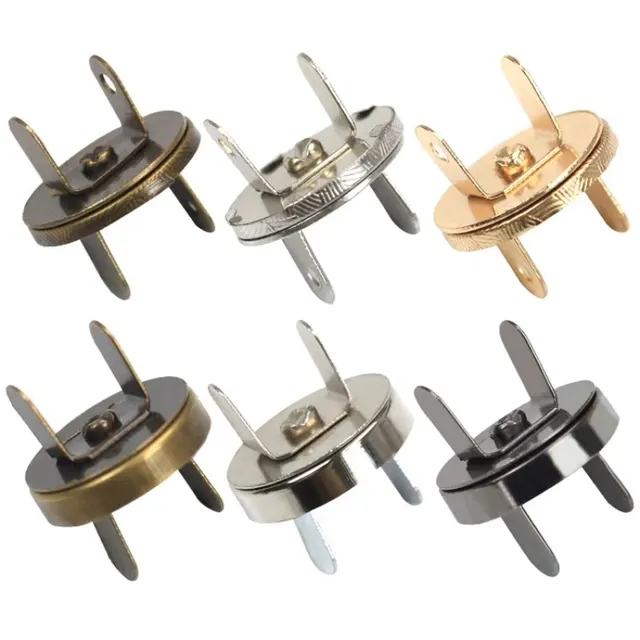 Metal magnetic snap closures