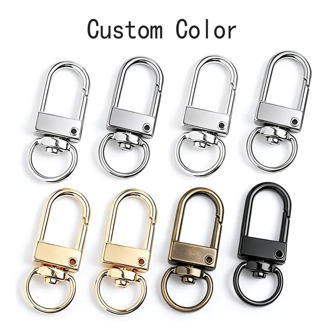 Zinc alloy swivel snap hooks in three finishes
