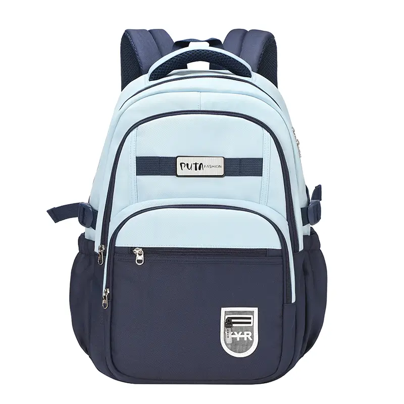 Custom school backpacks with embroidered crest