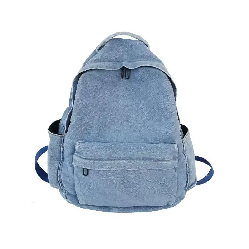 Denim fabric backpack
