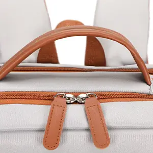 Leather top grab handle