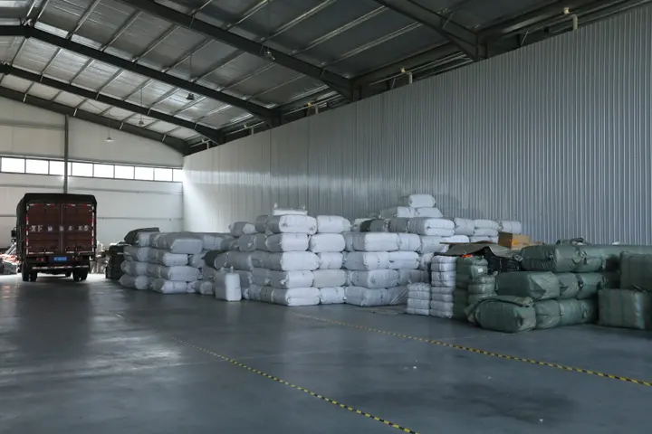 Baled bulk stock backpacks